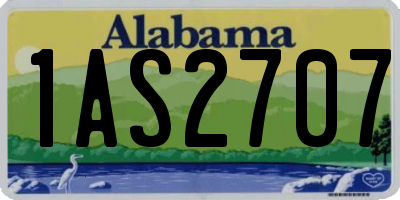AL license plate 1AS2707