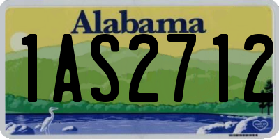 AL license plate 1AS2712