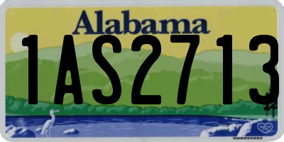 AL license plate 1AS2713