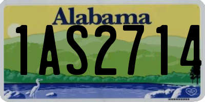 AL license plate 1AS2714