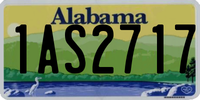 AL license plate 1AS2717