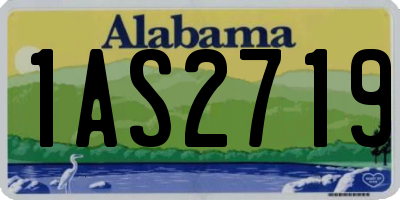 AL license plate 1AS2719