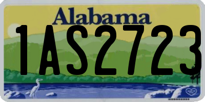 AL license plate 1AS2723