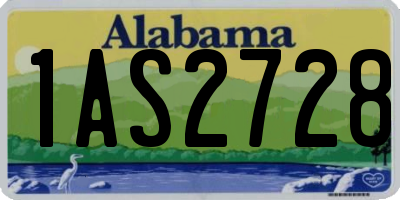 AL license plate 1AS2728