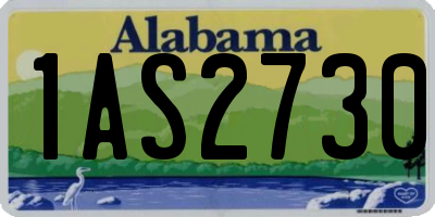 AL license plate 1AS2730