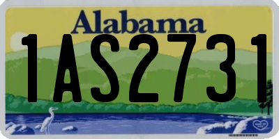 AL license plate 1AS2731