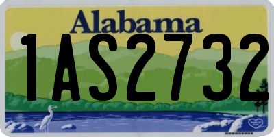 AL license plate 1AS2732
