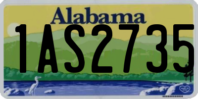 AL license plate 1AS2735
