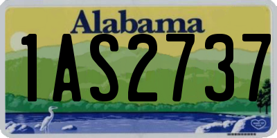 AL license plate 1AS2737