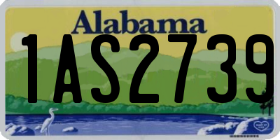 AL license plate 1AS2739