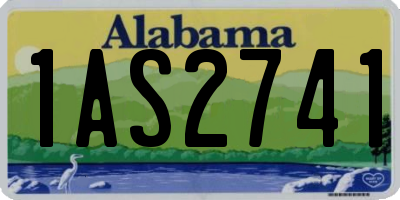 AL license plate 1AS2741