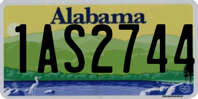 AL license plate 1AS2744