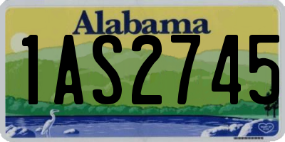 AL license plate 1AS2745