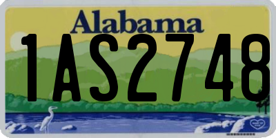 AL license plate 1AS2748