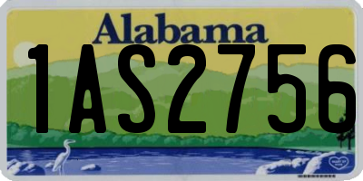 AL license plate 1AS2756