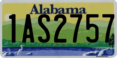 AL license plate 1AS2757