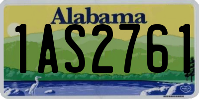 AL license plate 1AS2761