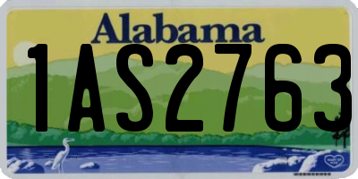 AL license plate 1AS2763