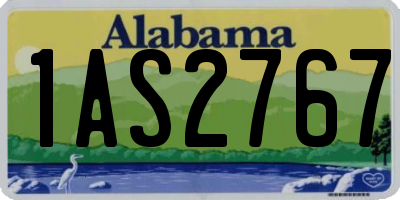 AL license plate 1AS2767