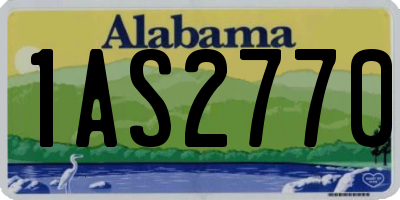AL license plate 1AS2770
