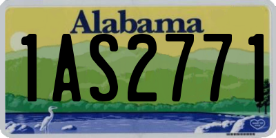 AL license plate 1AS2771