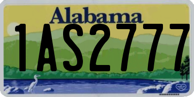 AL license plate 1AS2777