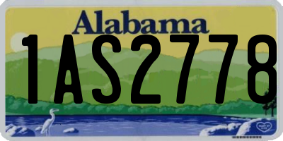AL license plate 1AS2778