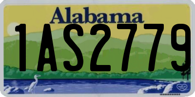 AL license plate 1AS2779