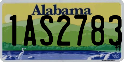 AL license plate 1AS2783