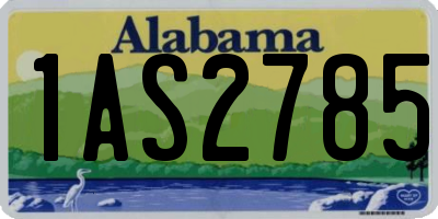 AL license plate 1AS2785