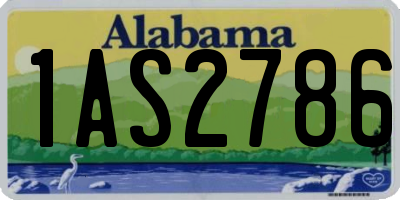 AL license plate 1AS2786