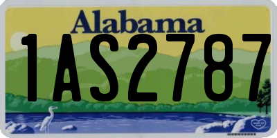 AL license plate 1AS2787
