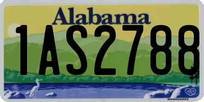 AL license plate 1AS2788