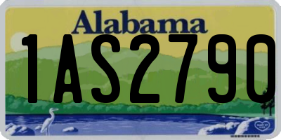 AL license plate 1AS2790