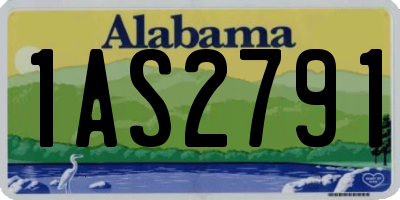 AL license plate 1AS2791