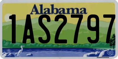 AL license plate 1AS2797