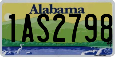 AL license plate 1AS2798