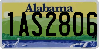 AL license plate 1AS2806