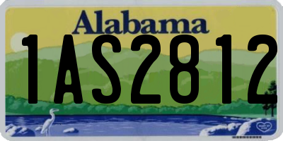 AL license plate 1AS2812