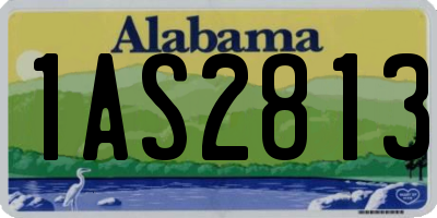 AL license plate 1AS2813