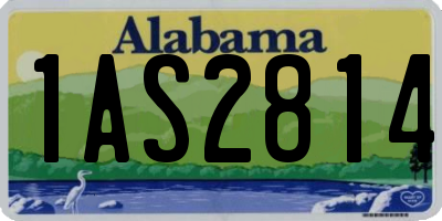 AL license plate 1AS2814