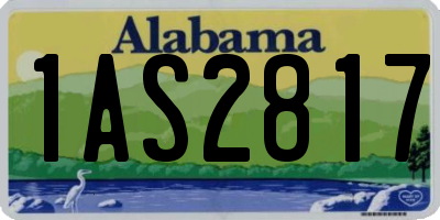 AL license plate 1AS2817
