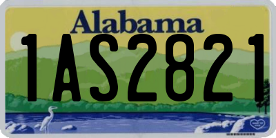 AL license plate 1AS2821