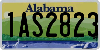 AL license plate 1AS2823