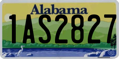 AL license plate 1AS2827