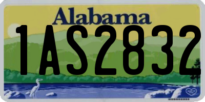 AL license plate 1AS2832