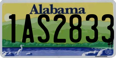 AL license plate 1AS2833