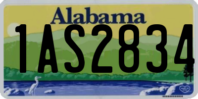AL license plate 1AS2834