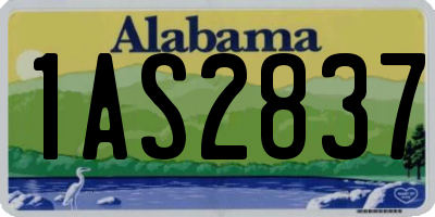 AL license plate 1AS2837