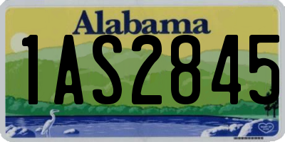 AL license plate 1AS2845